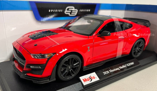 Maisto 2020 Mustang Shelby GT500 1:18 Metallic Red 1:18 Diecast model car