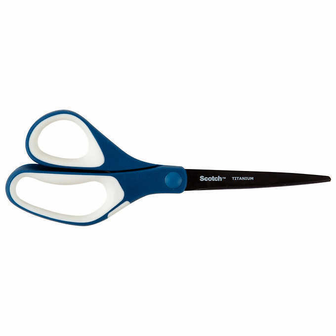 Scotch Scissors 3M 8inch Precision Ultra Edge Titanium Blades Soft Grip 1-3 pack