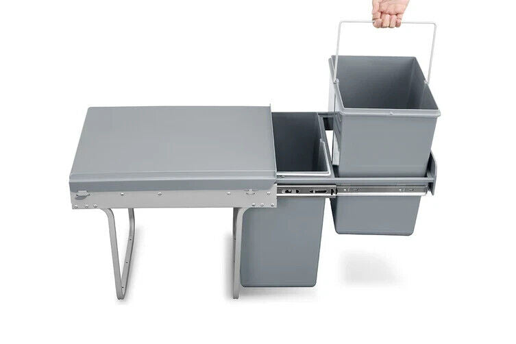 Ovela 40L Twin Pull Out Kitchen Rubbish Bin