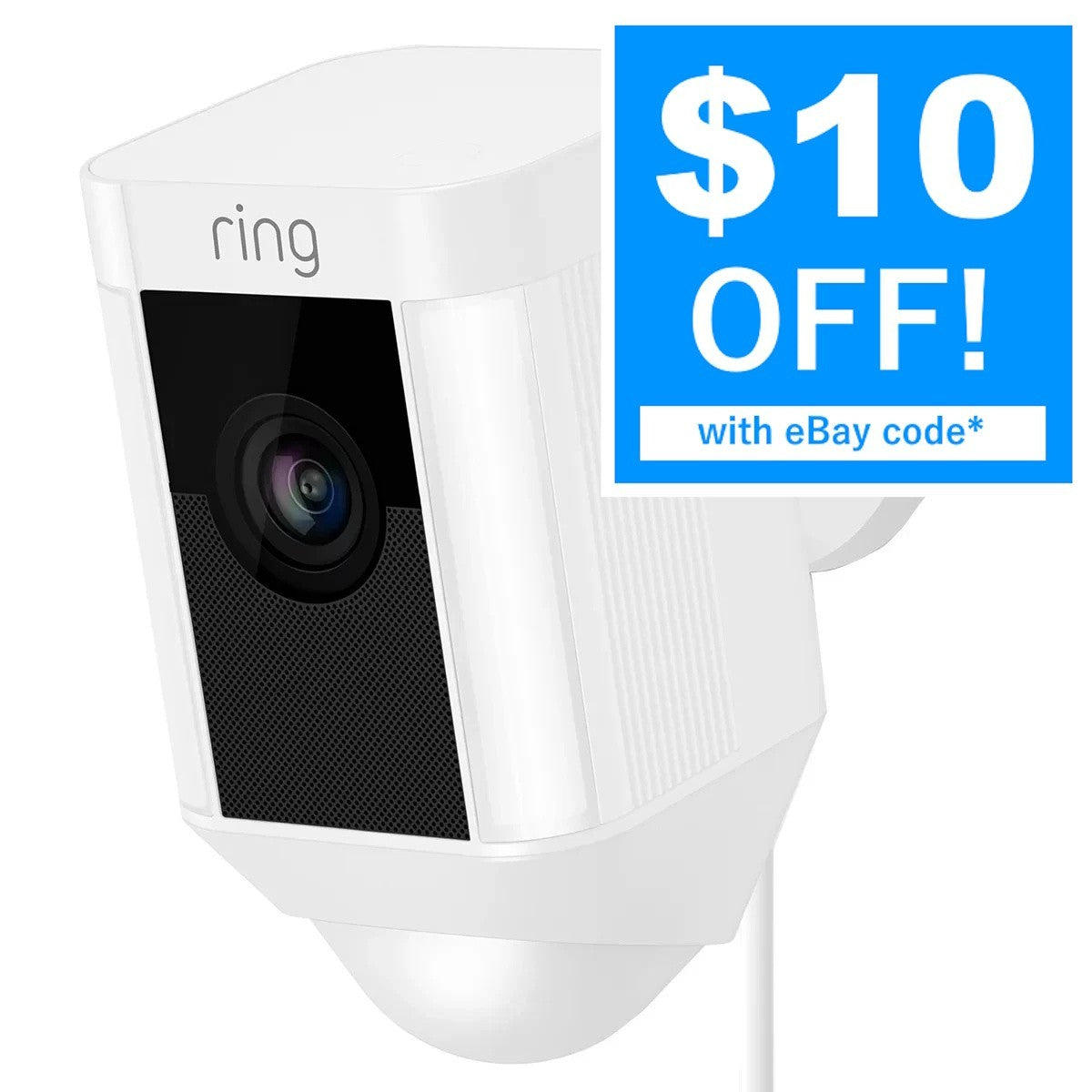 Ring Spotlight Cam Wired Security Camera 1080p HD Alexa 8SH1P7-WAU0