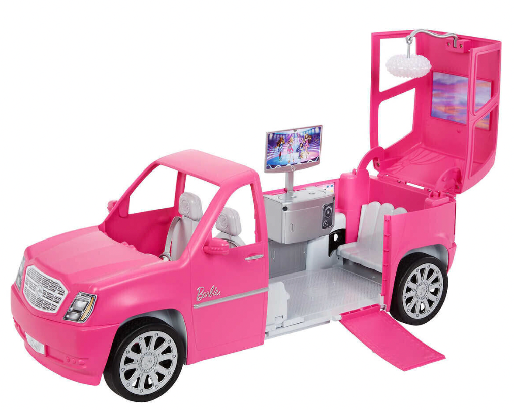Barbie Doll Set Pink Transforming Limo Party 4 Barbies Birthday Christmas party
