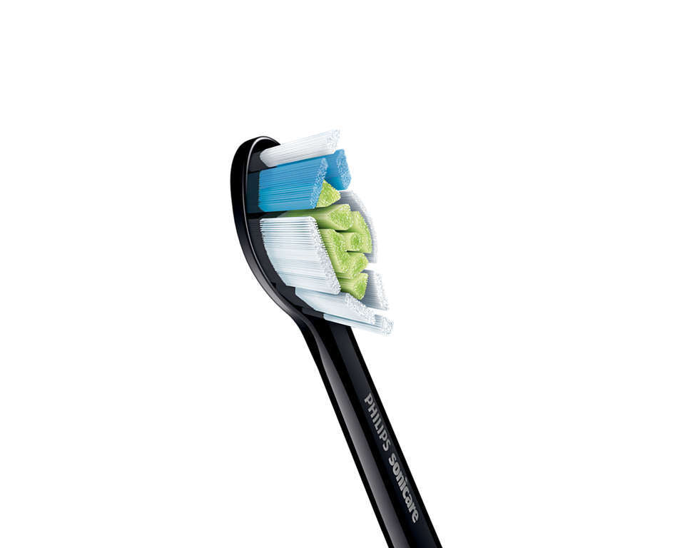 Genuine Philips Sonicare W Optimal White Electric Toothbrush Heads Black 6 Pack