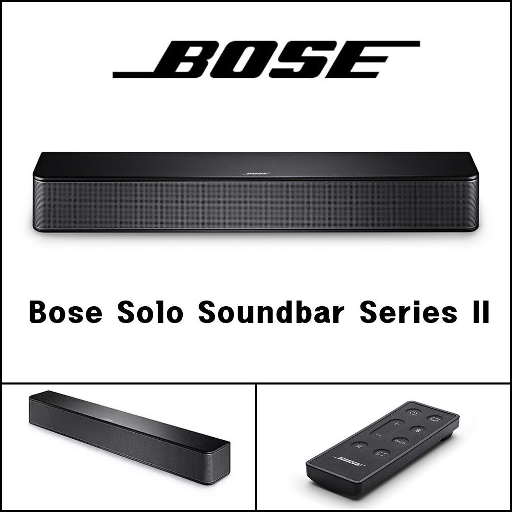 BOSE Solo Soundbar Series 2 Bluetooth TV Speaker with Remote, Wall Mount Kit 