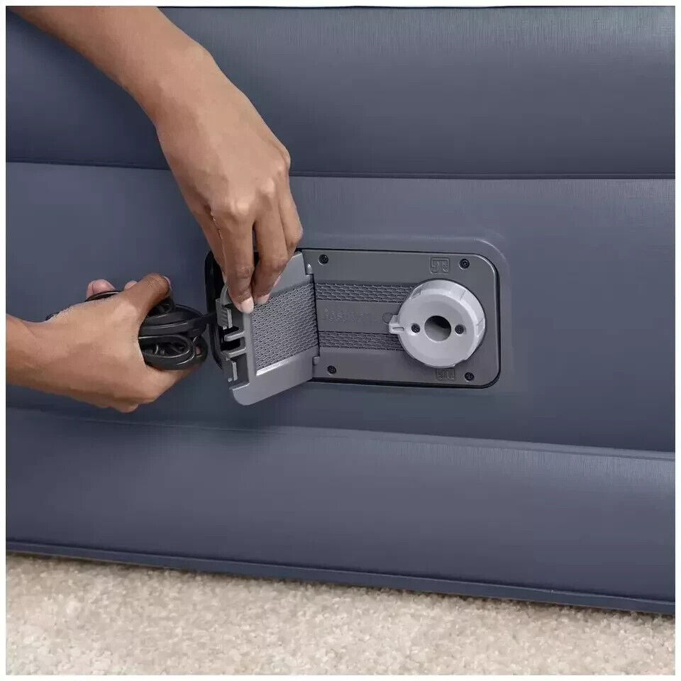 Bestway Tritech Queen Airbed With SleekFlow Headboard + Built In AC Pump