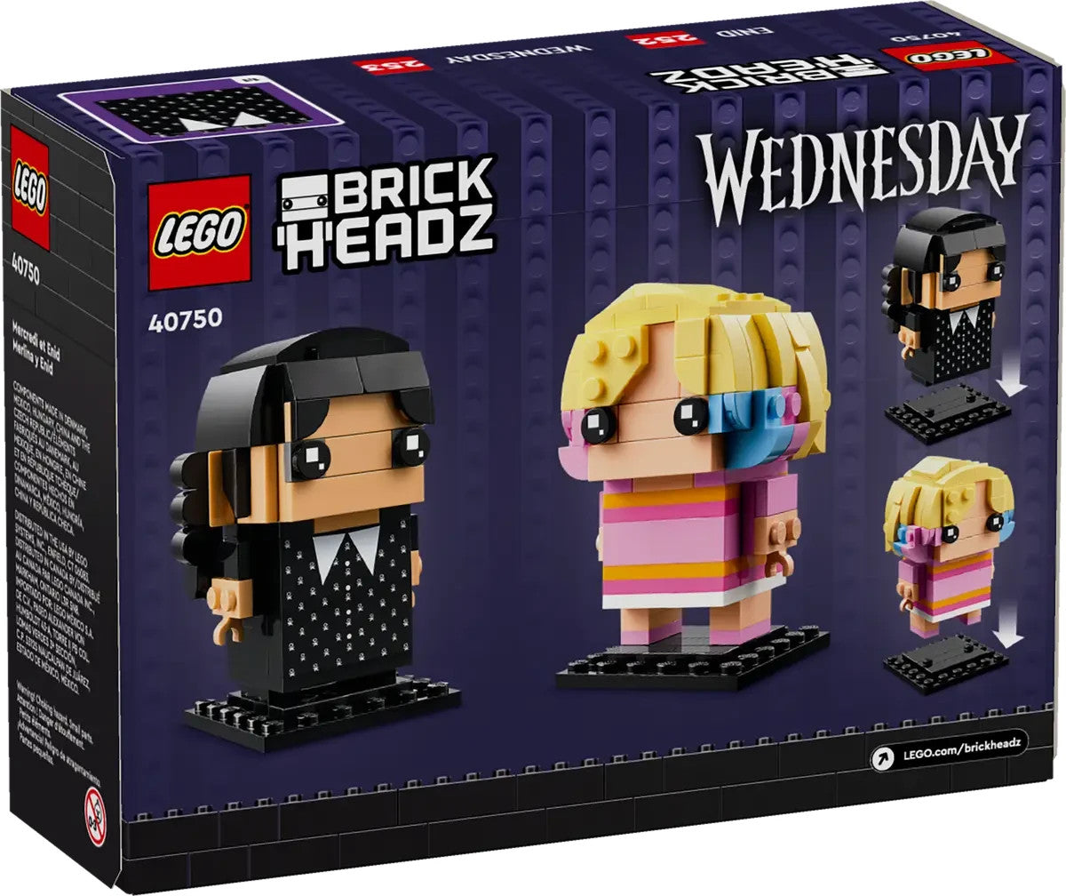 LEGO BrickHeadz™ Wednesday & Enid #40750 Brick Headz Brand New