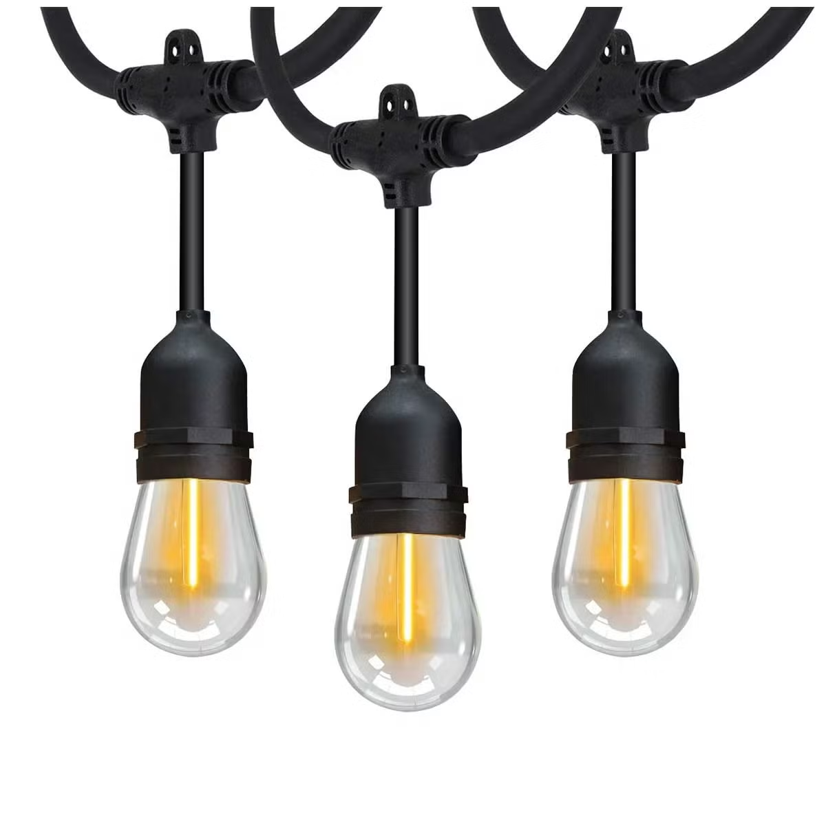 Feit Electric 14.6m/48ft Commercial LED String Lights Heavy Duty Indoor/Outdoor