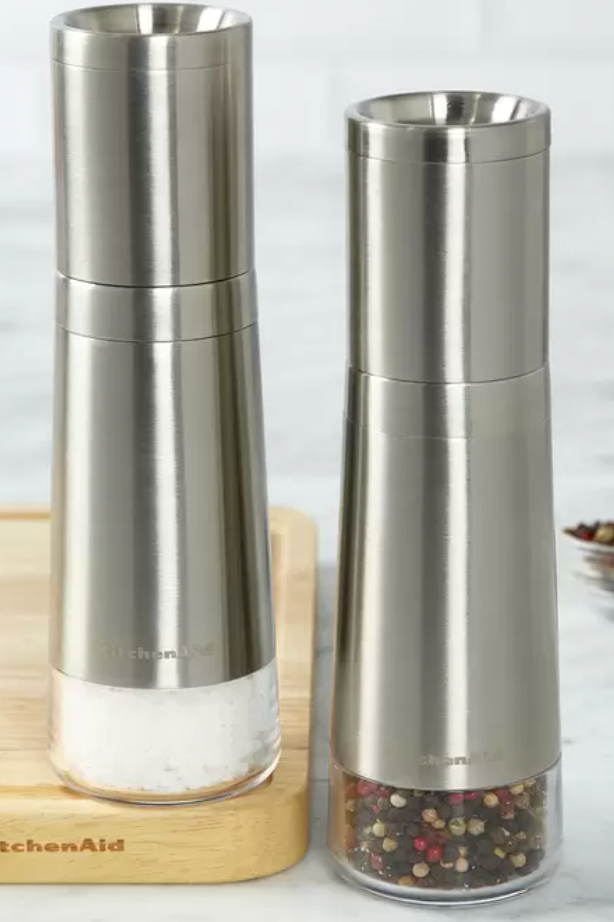 KitchenAid Stainless Steel Salt & Pepper Grinder Set 2pcs