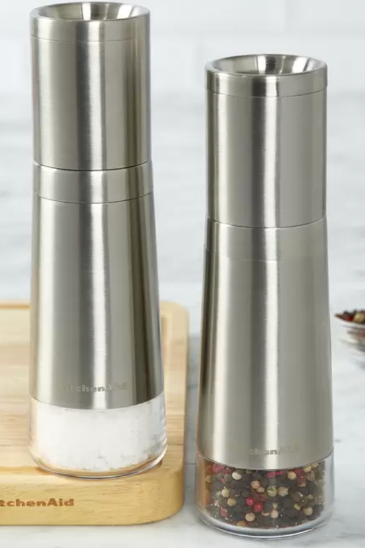 KitchenAid Stainless Steel Salt & Pepper Grinder Set 2pcs
