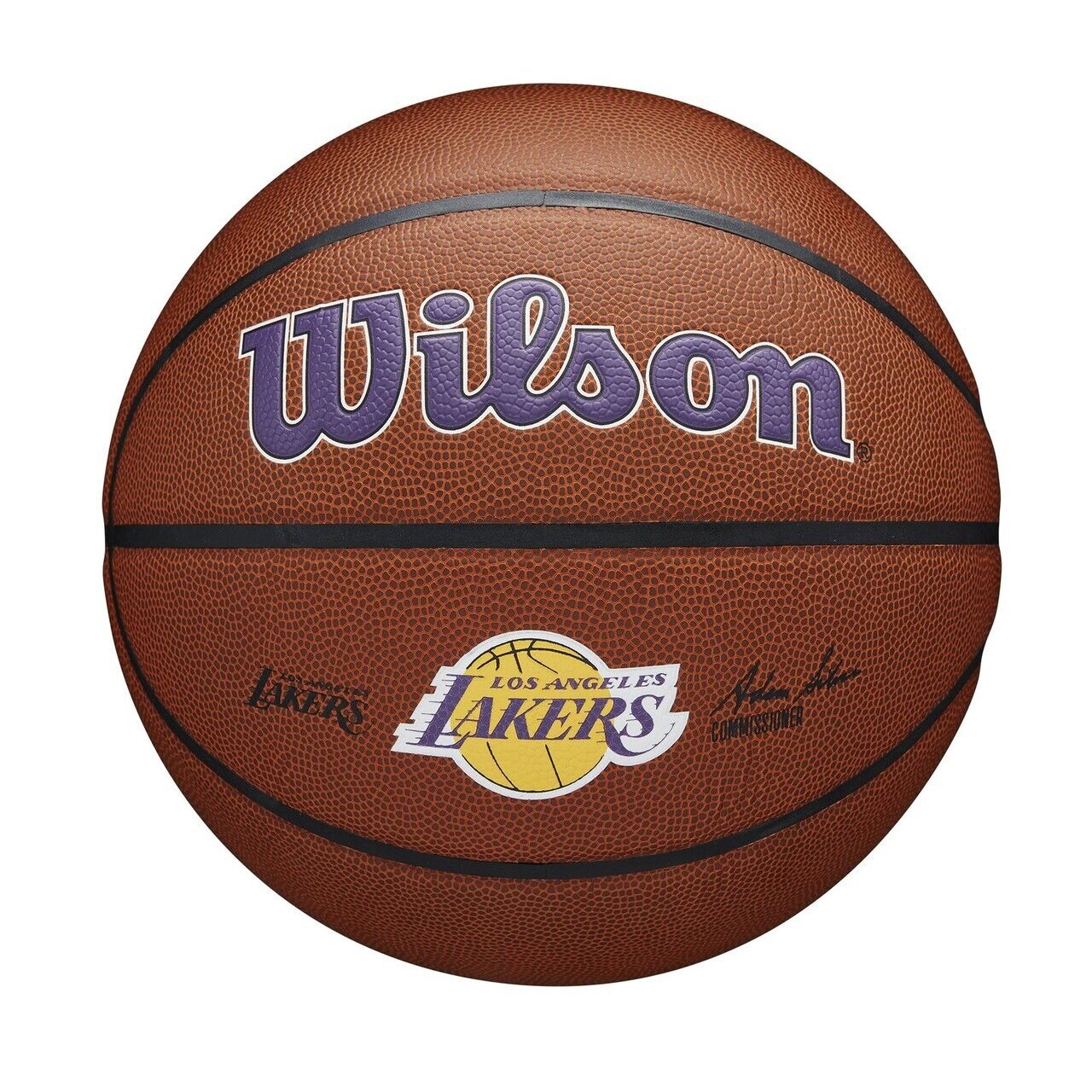 Wilson NBA Team Composite Leather LA Lakers Indoor Outdoor Basketball Size 7