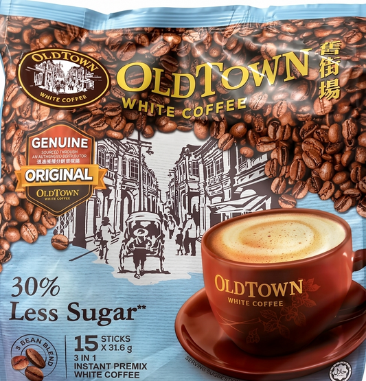Old Town White Coffee | 3-In-1 Instant Premix 30% Less Sugar