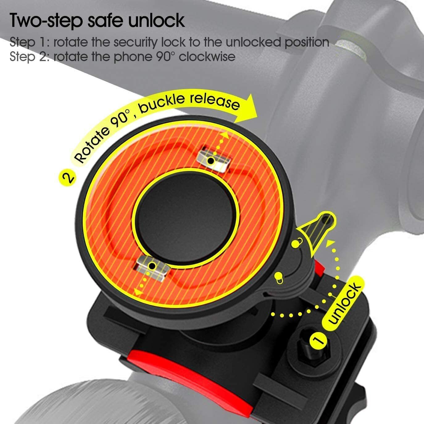 Twist Lock Motorcycle Bike Scooter Handlebar Mount Holder for iPhone 12 11 XR