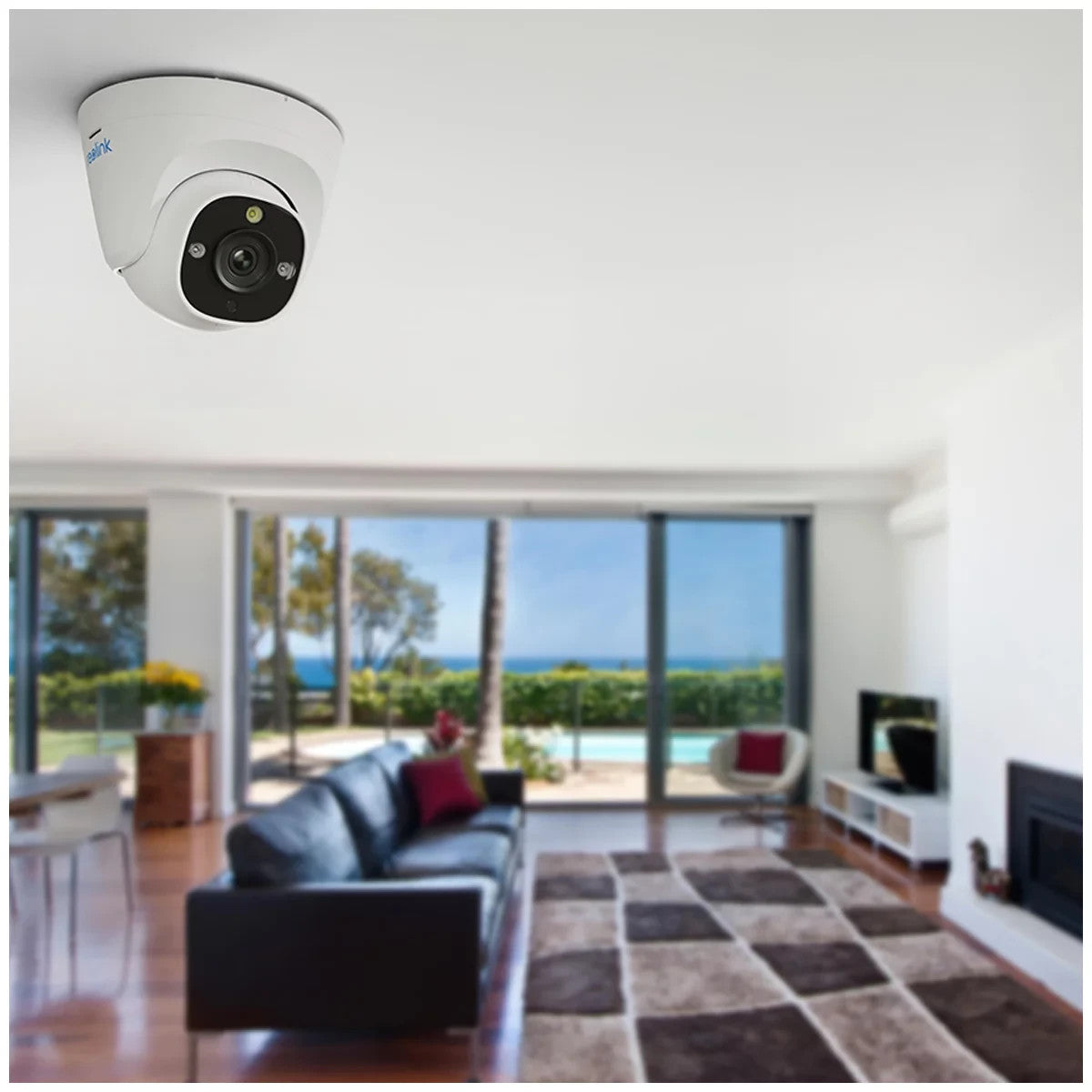 2x Reolink RLC-1224A 12MP PoE Security Camera Person Vehicle Detection Spotlight