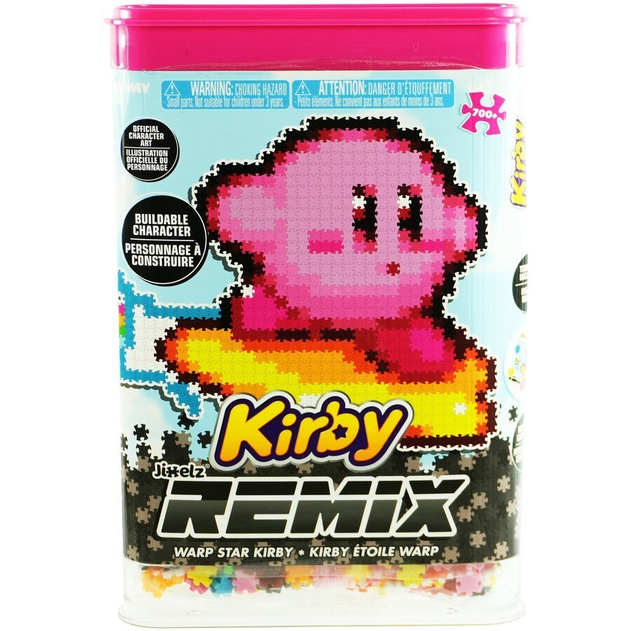 TOMY 700pc Jixelz Remix Warp Star Kirby Kids Jigsaw Pixels Puzzle Set