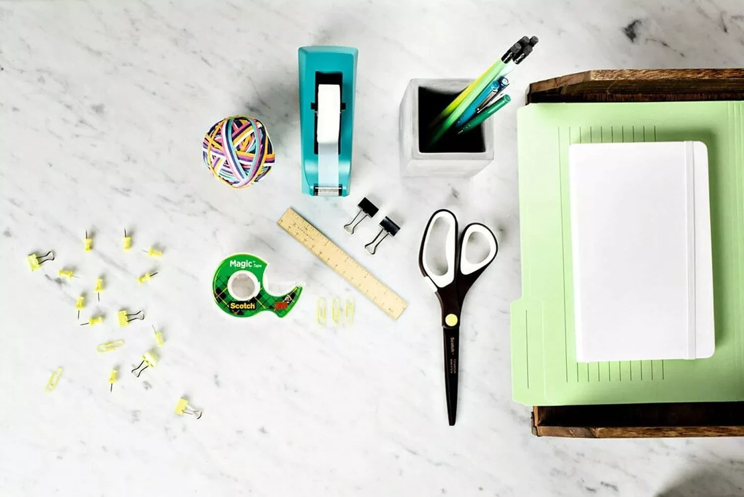 Scotch XL Tape Rolls Set Magic Tape & Gift Wrap Adhesive Tape 28m ea w/Dispenser