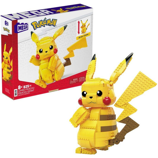 Jumbo Pikachu 806 Pieces Buildable 32cm Age 8+ New FVK81 Mega Constux Pokemon 