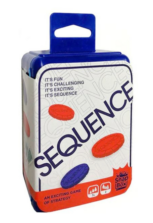 Sequence Board Game Poker Card Snapbox Portable Pocket Party Game