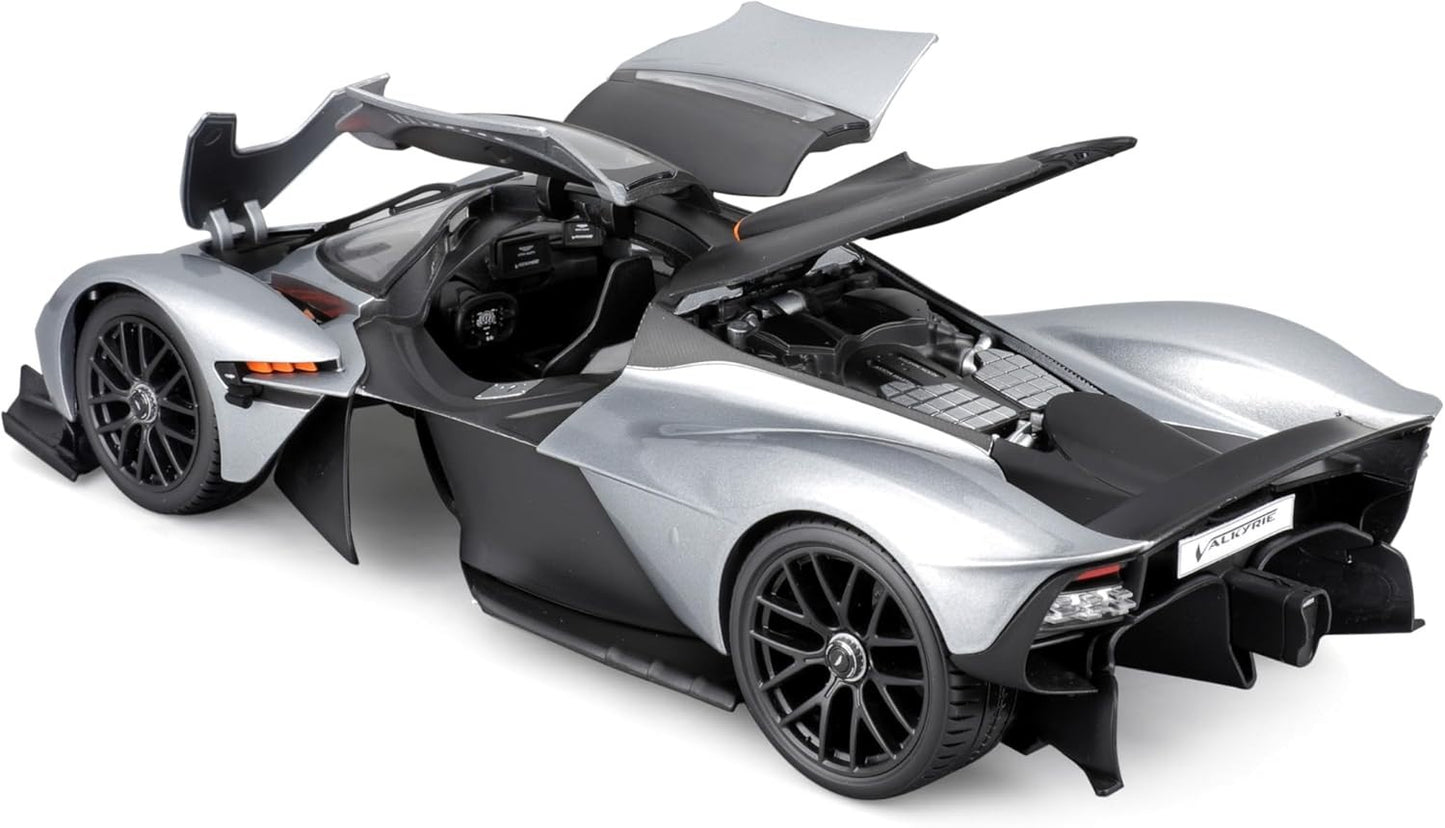 Maisto 2021 Aston Martin Valkyrie 1:18  Silver Grey Die Cast Model Car