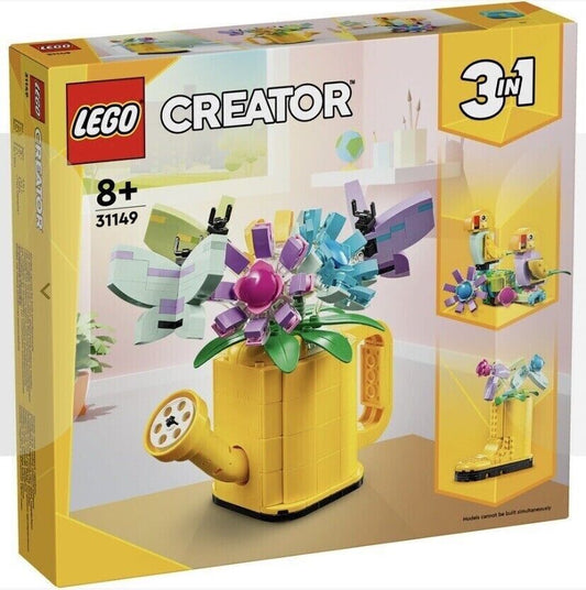 Lego 31149 Flowers in Watering Can Gumboot Birds Butterflies Creator 3 in 1