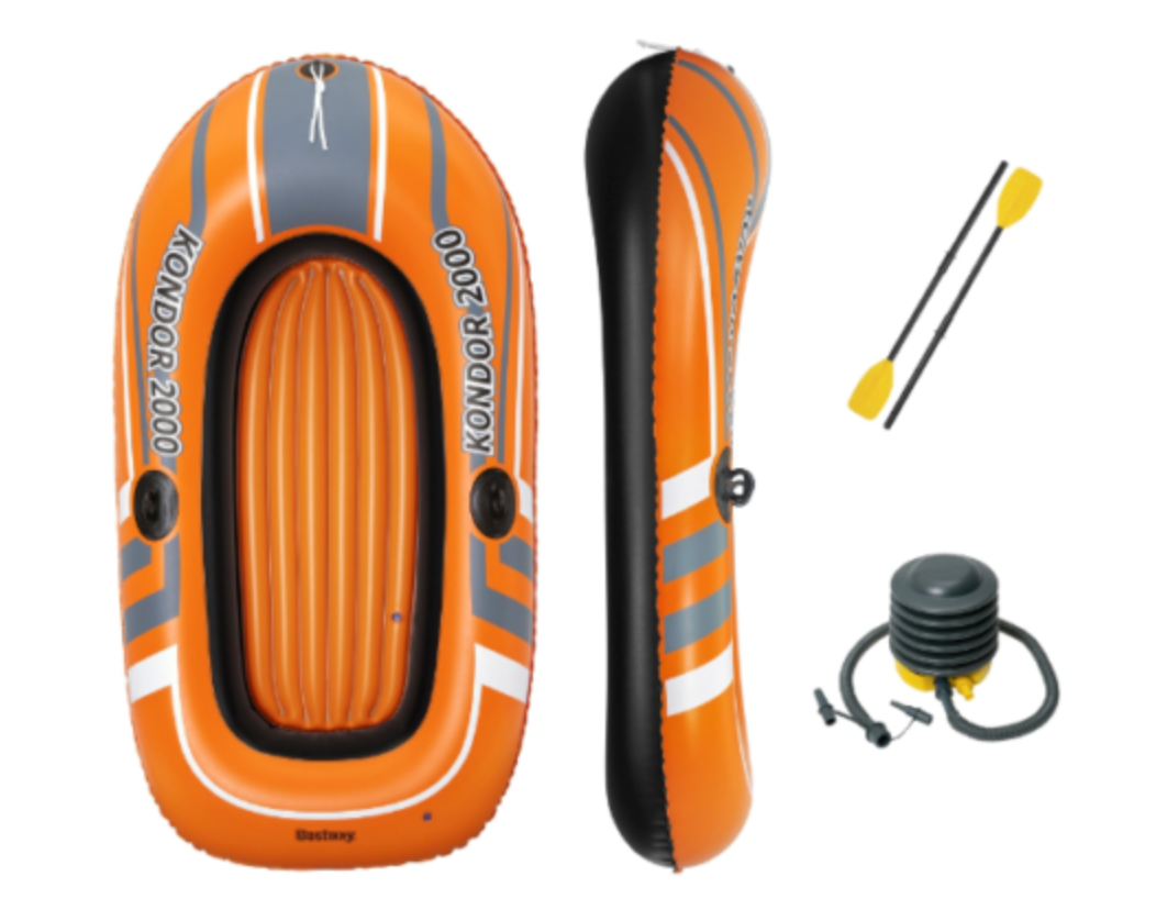 H2OGO 114cm Inflatable Kondor Boat Pool Set