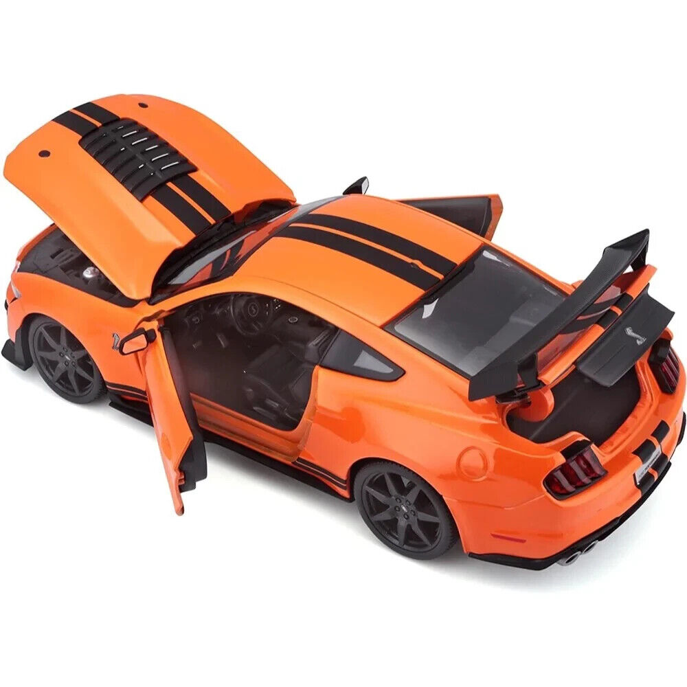 Maisto 1:18 Diecast Special Edition 2020 Mustang Shelby GT500 Model Car Orange