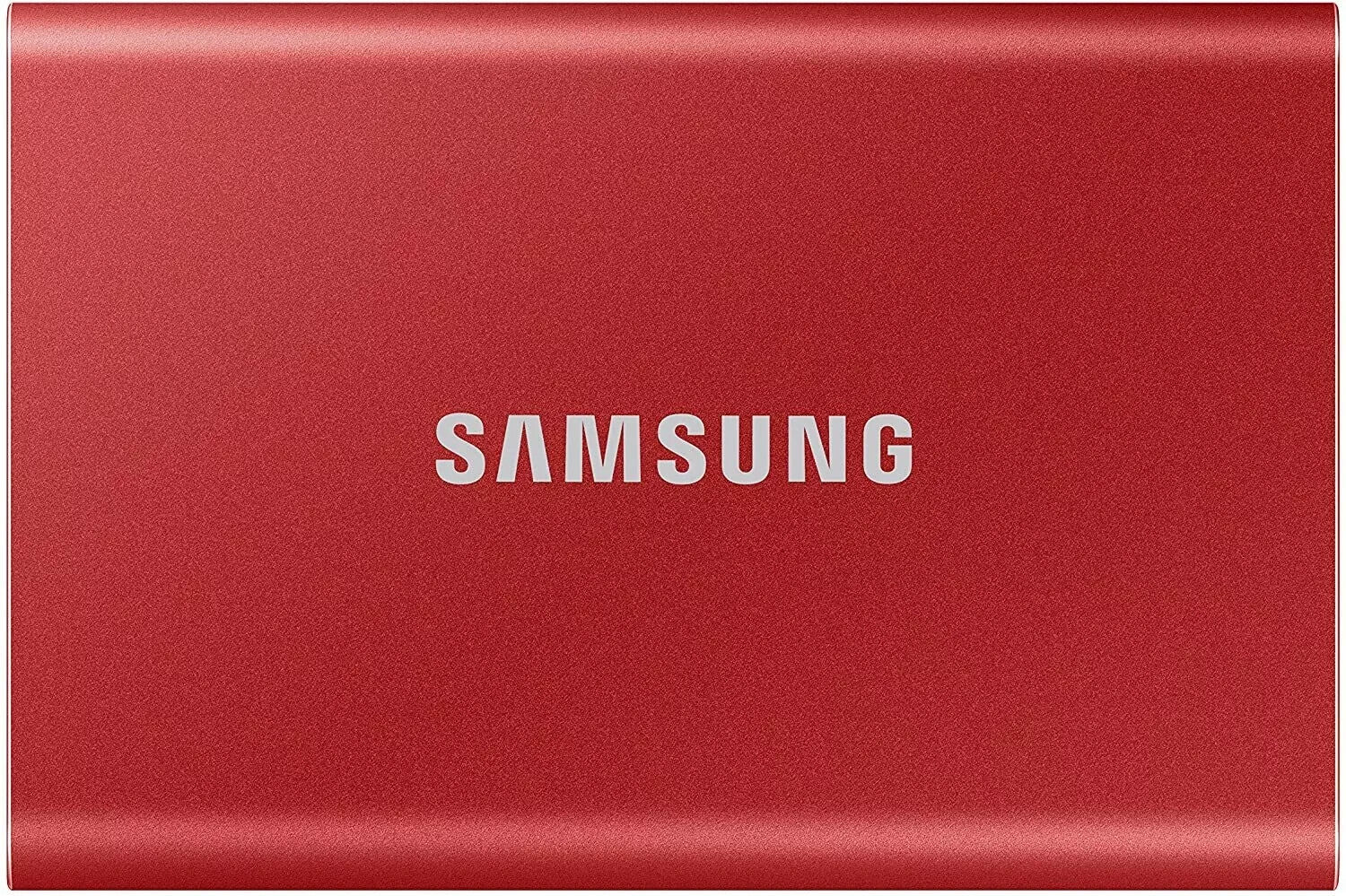 Samsung T7 500GB USB 3.2 Metal Body Portable SSD - Metallic Red [Made in Korea]