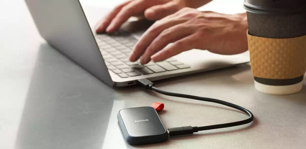 Sandisk 2TB Portable SSD E30 USB 3.2 Gen 2| Type C To A Cable SDSSDE30