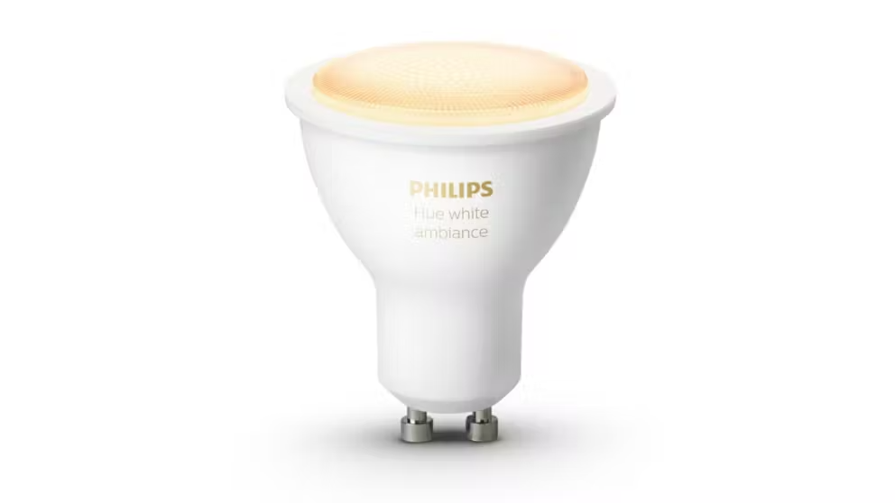 Philips Hue White Ambiance GU10 Smart LED 5W Downlight Bulb - Bluetooth & Wi-Fi 