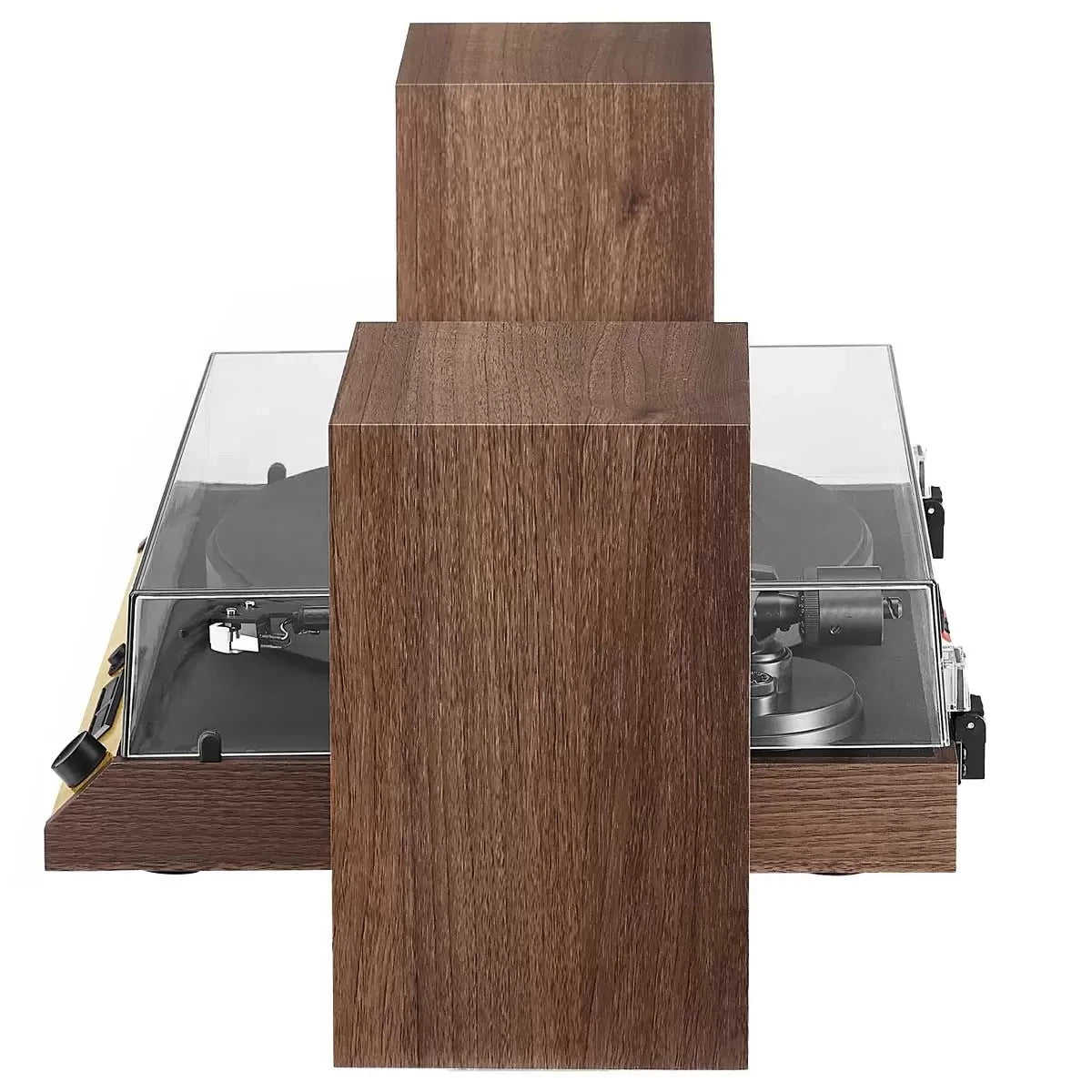 Crosley C72 Record Vinyl Shelf Turntable with Speakers Walnut CR72A-WA