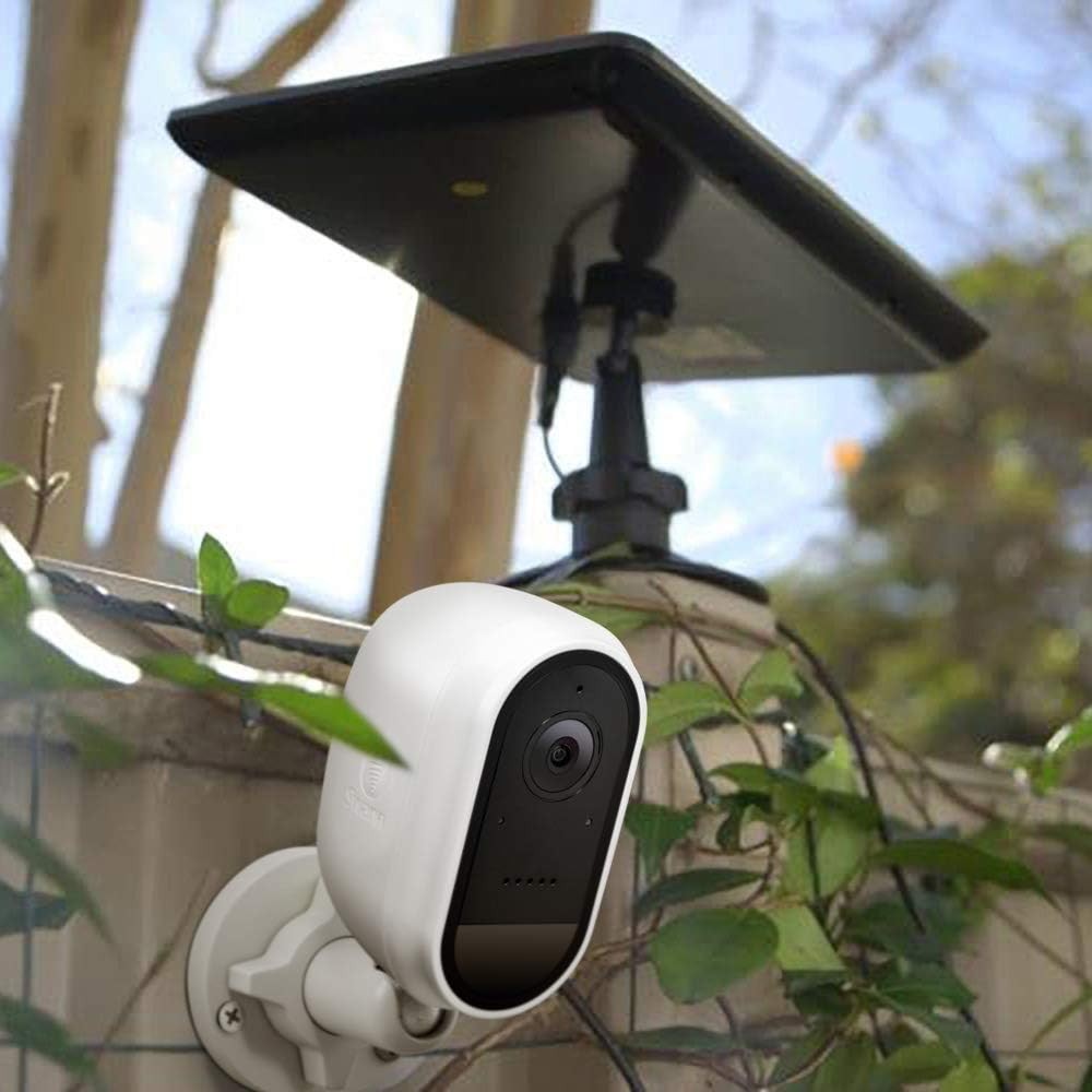 Swann Outdoor Solar Panel with Outdoor Mount Stand for Wire-Free Security Camera