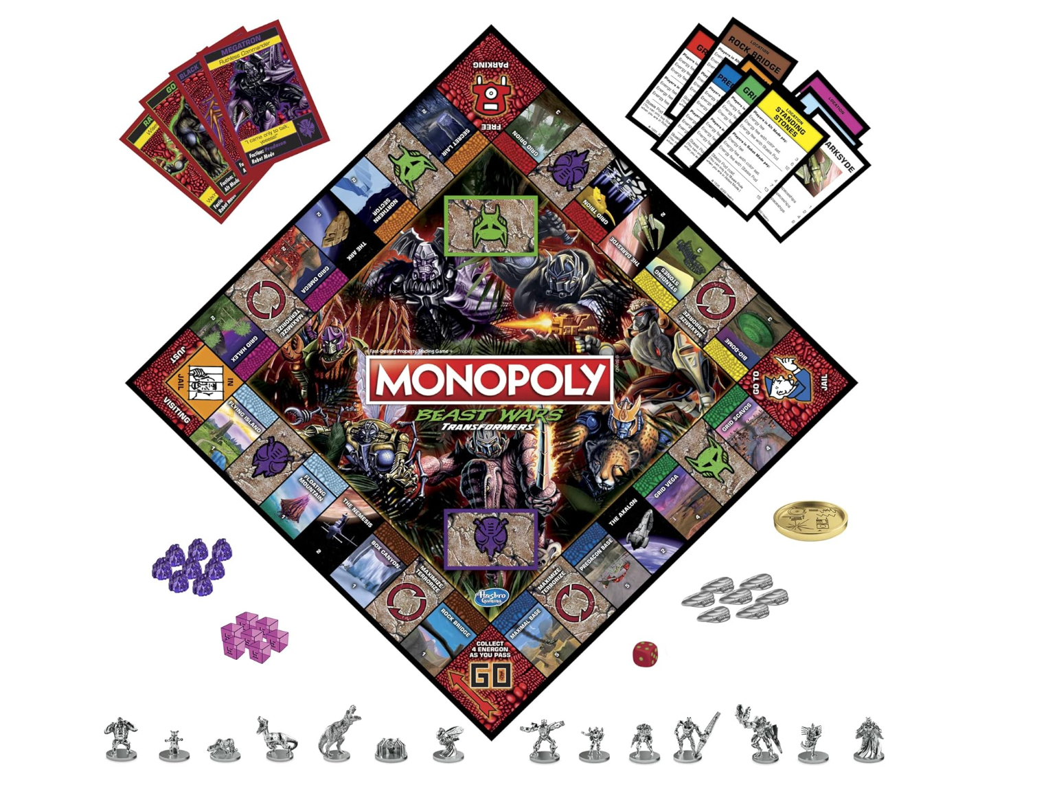 Monopoly Beast Wars: Transformers Edition Board Game Age 8+ 2 - 6 Players