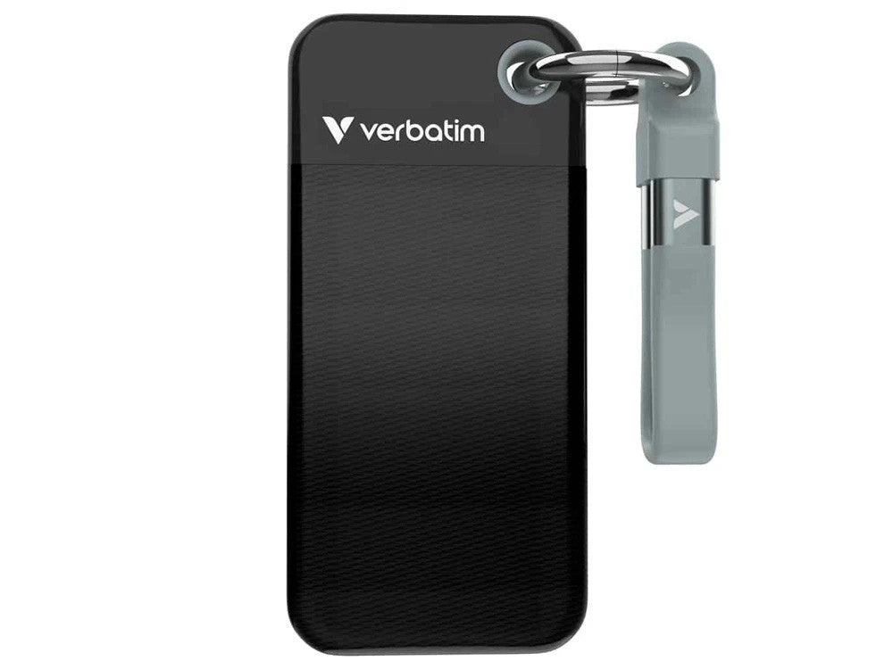 Verbatim Pocket 1TB USB-C 3.2 Gen 2 Portable SSD - Black/Grey 32190