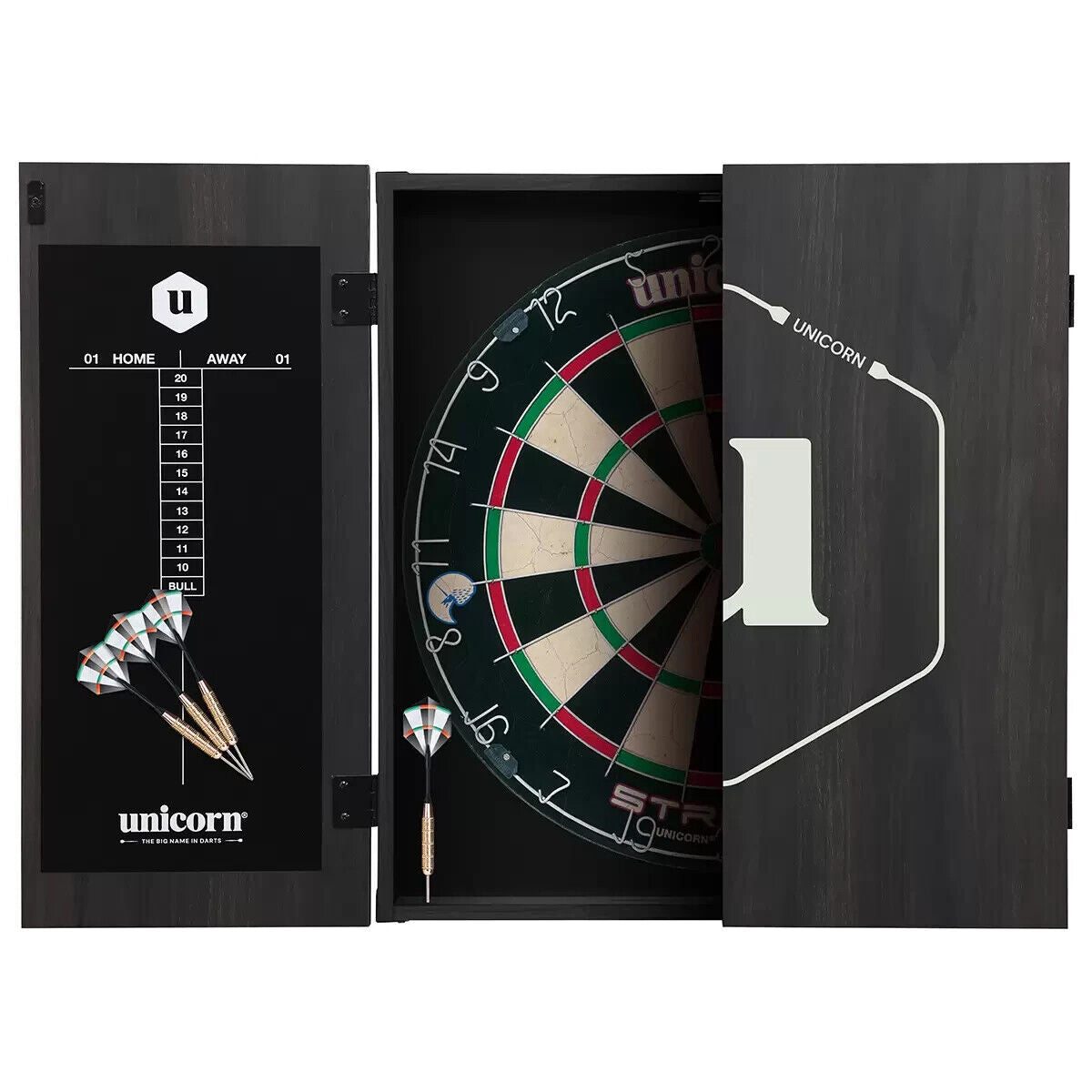 Unicorn Dart Board Centre 2 Sets of Darts Scoreboard Maestro Gary Anderson