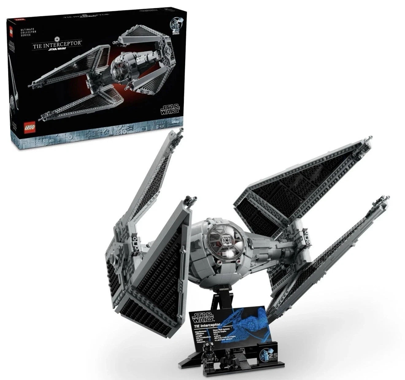 LEGO Star Wars UCS TIE Interceptor 75382 1931pcs 18+ Display Model BNISB New AU