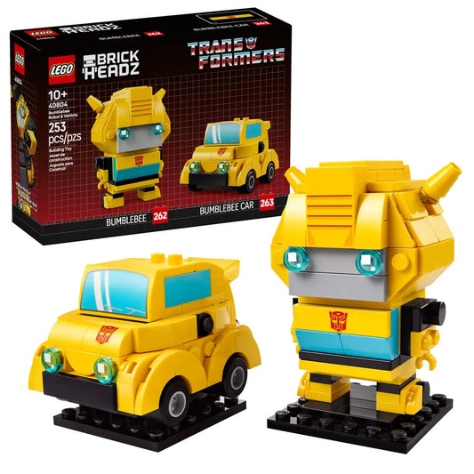 Lego 40804 Brickheadz Bumblebee Robot And Vehicle New And Sealed