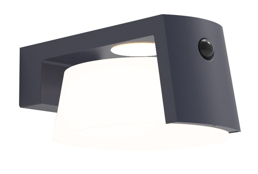 LUTEC Solar Powered Motion Detected Sensor Wall 4000K LED Light 2 pk 1000 lumens