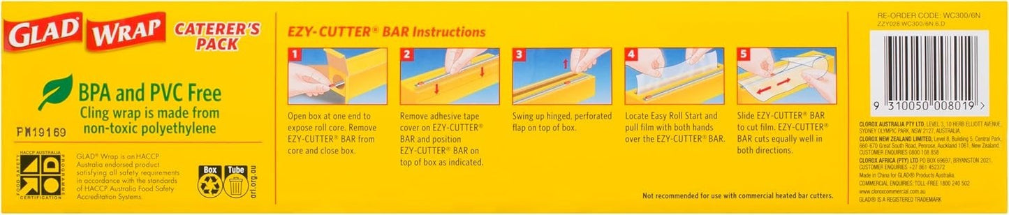 Glad Sealing Wrap Food Wrapping Cover Multipurpose BPA-Free Seal 33CM x 300M