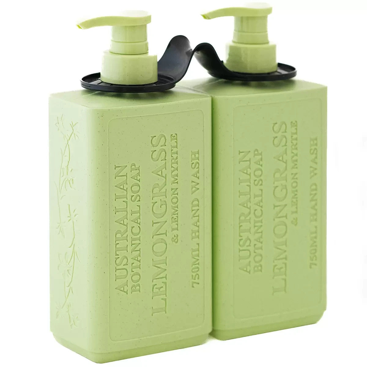 Australian Botanical Soap Hand Wash 2 x 750ml Goats Milk Raspberry Lemon Grass