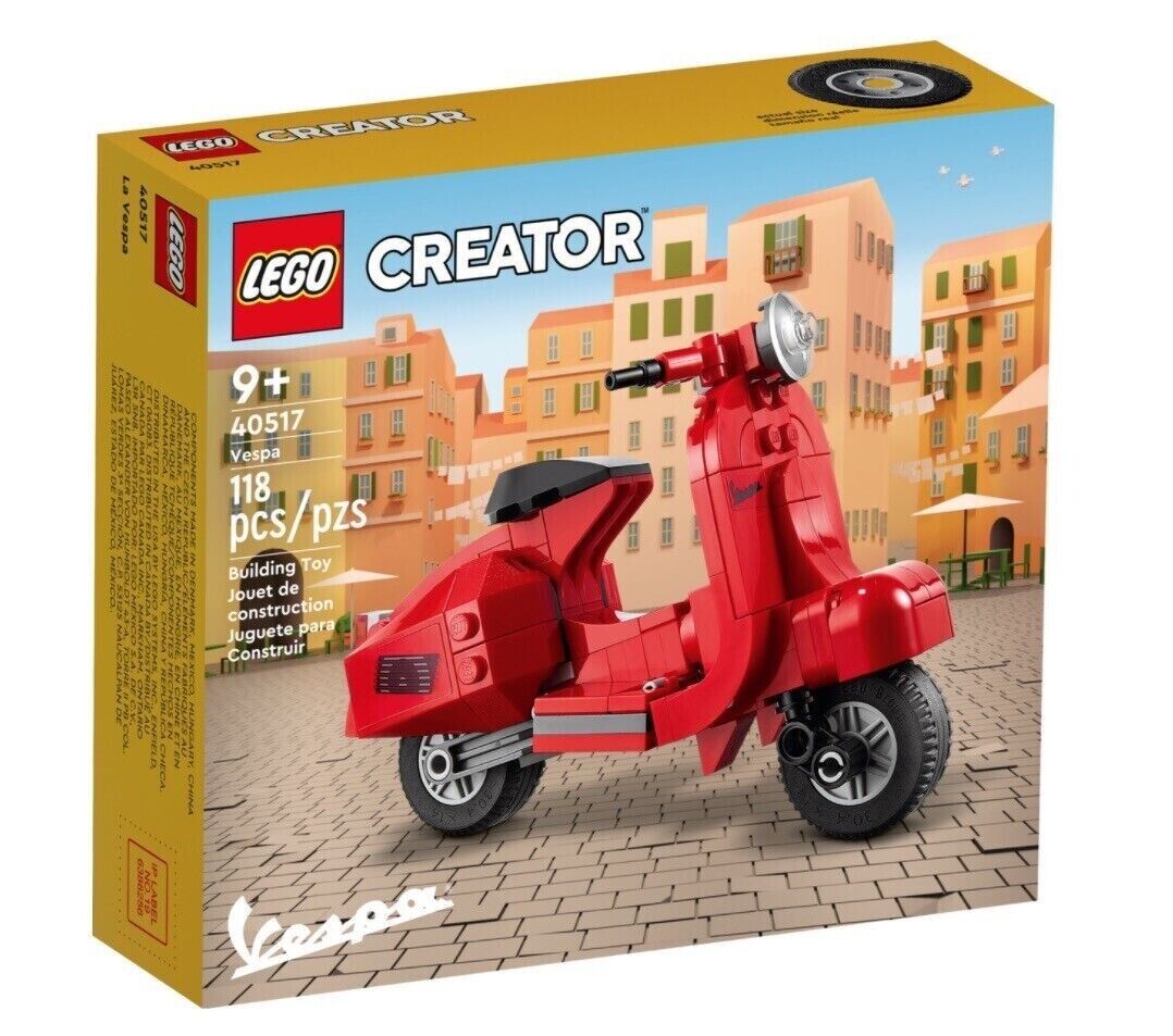 Lego Creator 40517 Vespa Red Scooter - Brand New AU Stock