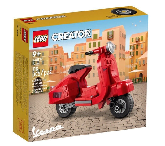 Lego Creator 40517 Vespa Red Scooter - Brand New AU Stock
