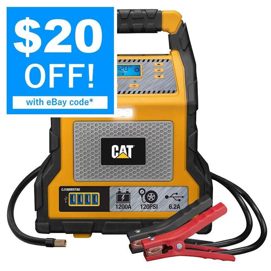 CAT Jump Starter & Air Compressor Professional Grade Power Station 1200 Peak Amp