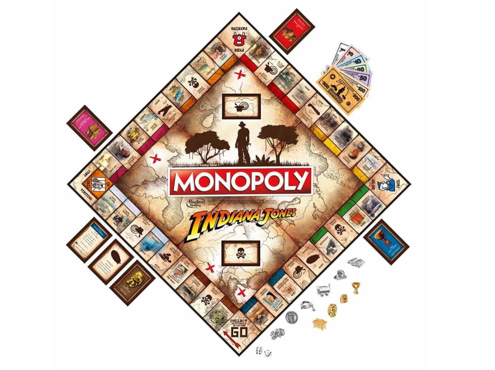 Monopoly Indiana Jones Edition Board Game Age 8+ 2-6 players