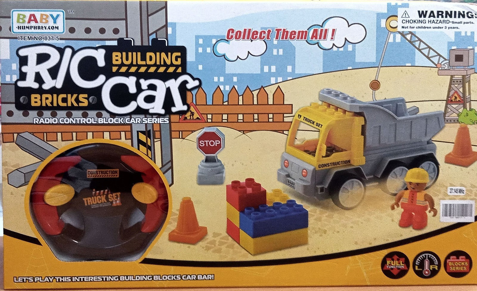 Humphrey Radio Remote Control Building Block RC Car Set Major Brick Compatible