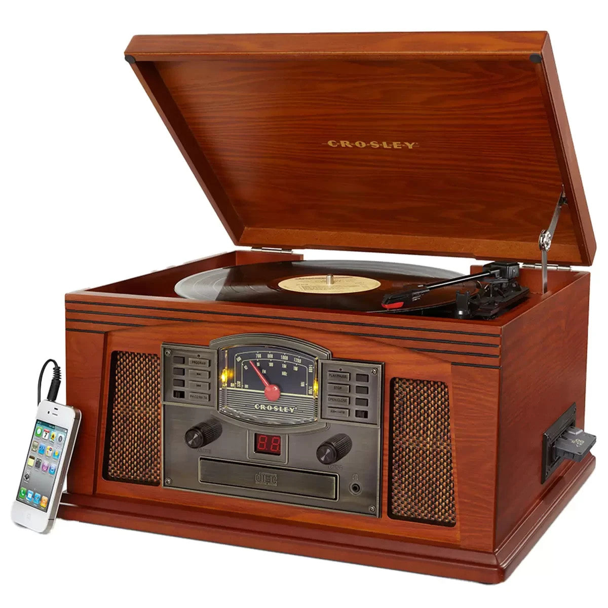 Crosley Lancaster Turntable With Bluetooth - Paprika