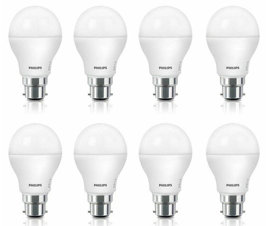 8 x Philips 11W LED Bulbs Globe Cool Daylight 1250l B22 A60 Value Pack Brand New