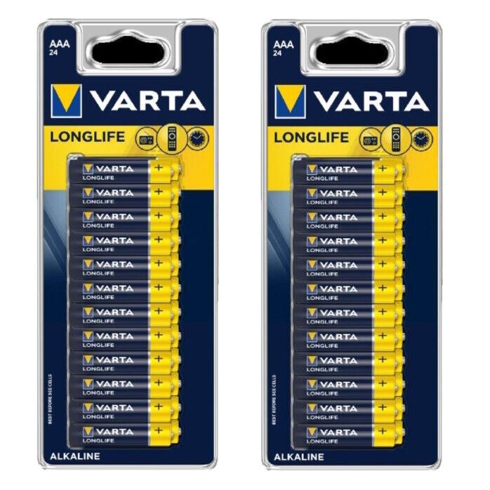 30 AA/24 AAA Alkaline Batteries Long Lasting Alkaline German VARTA by Energizer
