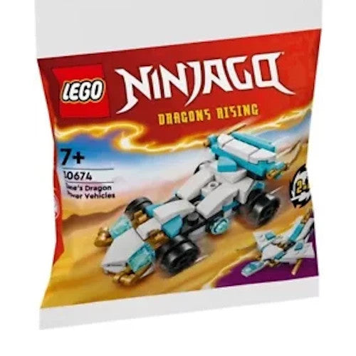 LEGO Ninjago Dragons Rising Zane's Dragon Power Vehicles 2 in 1 (30674) Polybag