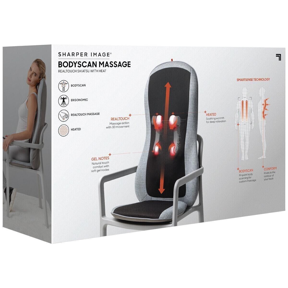 Sharper Smart Massage Chair Pad Massager Body Scanner Back Neck Head Massager