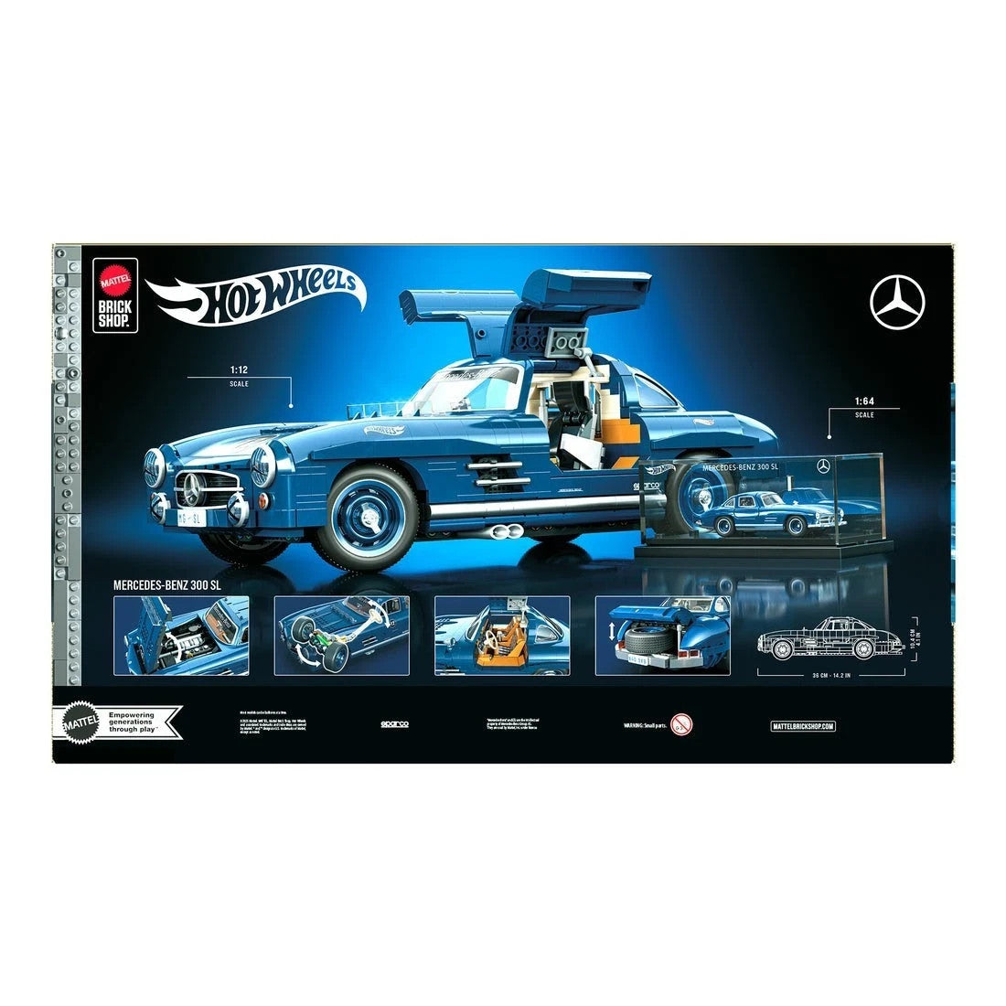 Mattel Brick Shop Hot Wheels Mercedes-Benz 300 SL Building Set AU Stock