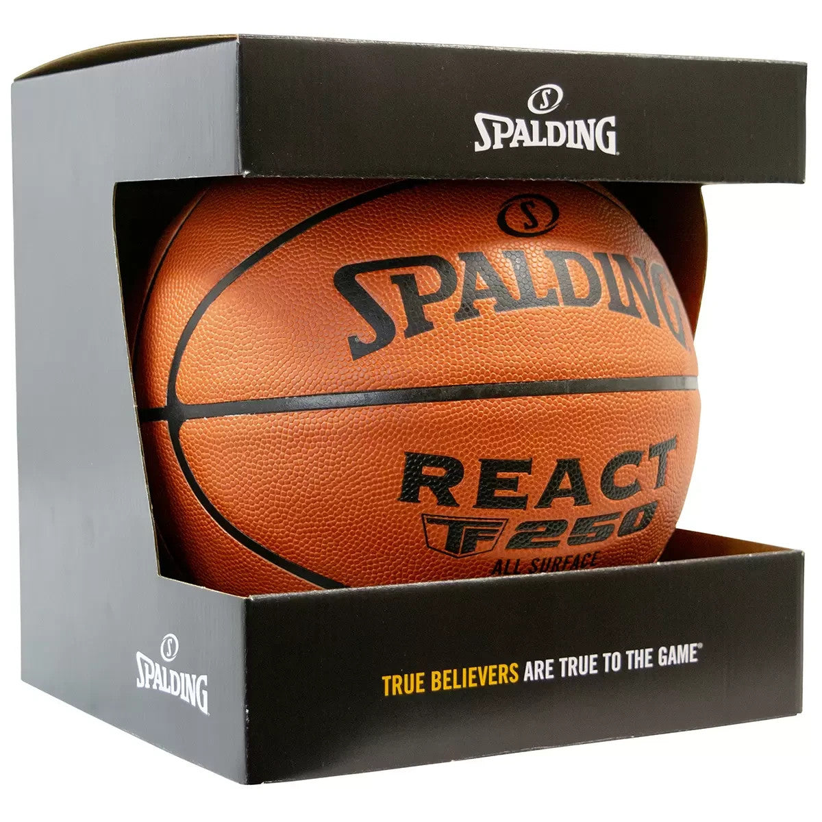 Spalding React TF250 TF-250 All Surface Basketball Size 7 Indoor Outdoor Male