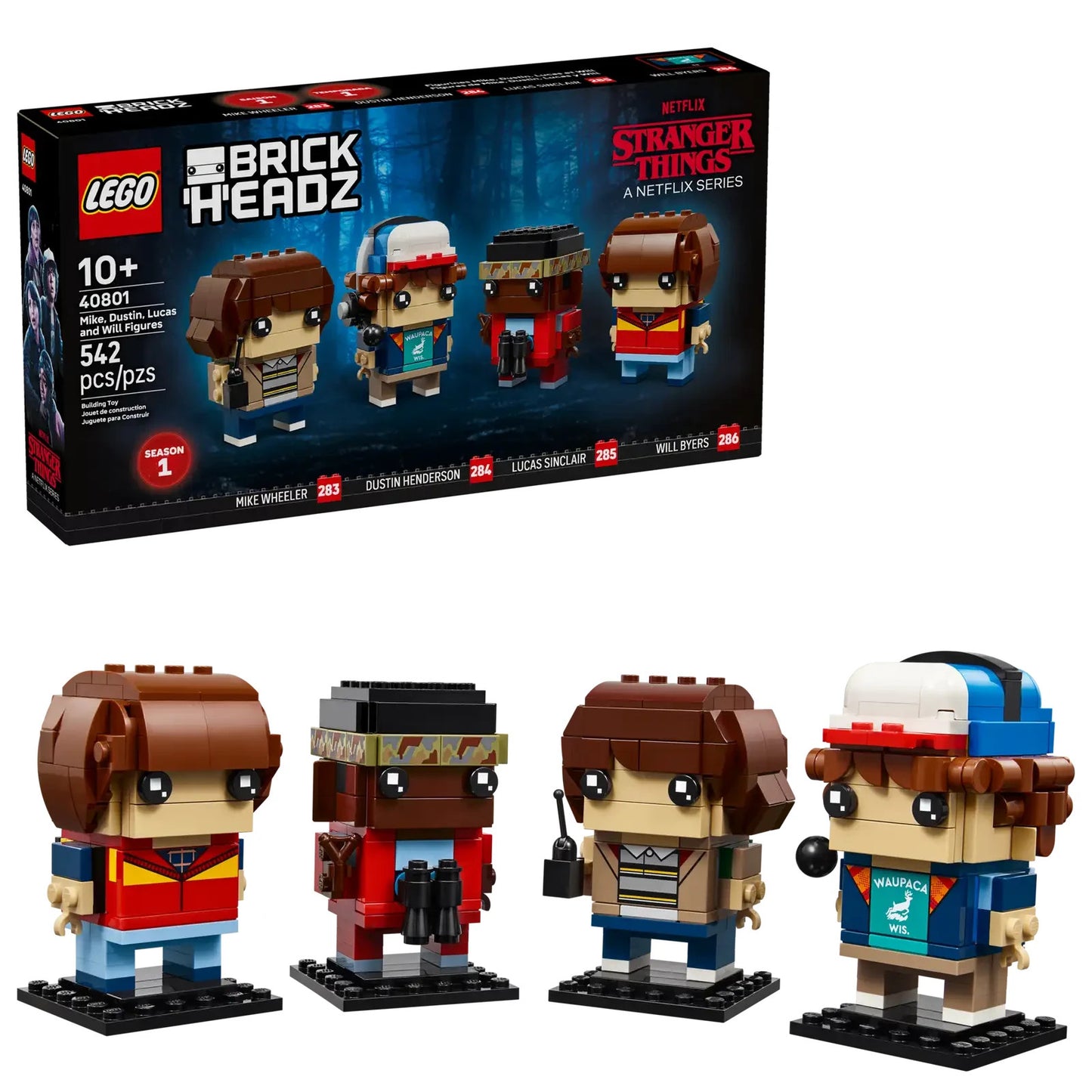 LEGO 40801 Stranger Things | Mike, Dustin, Lucas and Will Figures